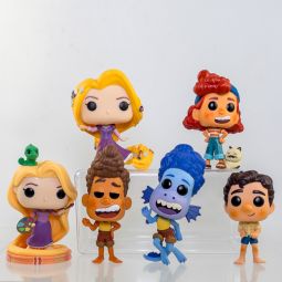 Lot of 6 Disney Funko POP! Vinyl Figures - RAPUNZEL & LUCA *LOOSE - NM*