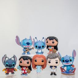 Lot of 8 Disney Funko POP! Vinyl Figures - LITTLE MERMAID (Live Action) and LILO & STITCH *LOOSE - N