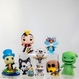 Lot of 7 Disney Funko POP! Vinyl Figures - PINOCCHIO RAYA TOY STORY PROFESSOR OWL +2 *LOOSE - NM*