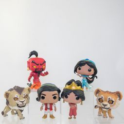 Lot of 6 Disney Funko POP! Vinyl Figures - LION KING (Live Action) & ALADDIN *LOOSE - NM*