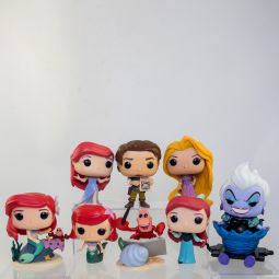 Lot of 8 Disney Funko POP! Vinyl Figures - THE LITTLE MERMAID and TANGLED *LOOSE - NM*
