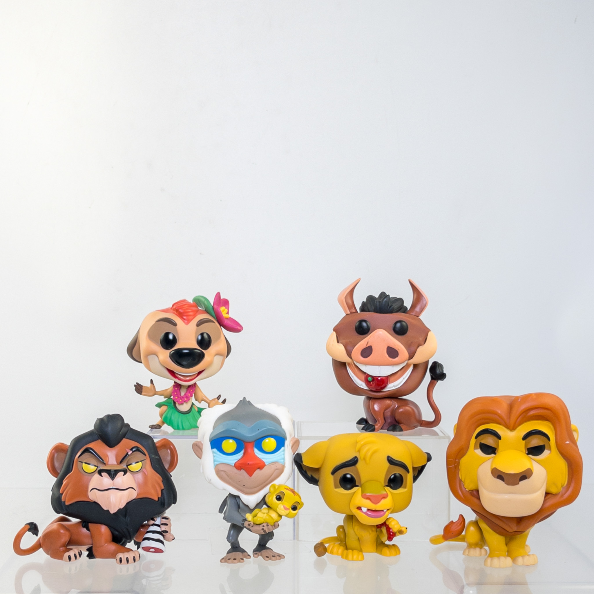 Lot of 6 Disney Funko POP! Vinyl Figures - LION KING *LOOSE - NM*