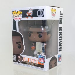 Funko POP! Football NFL Vinyl Figure - JIM BROWN (Cleveland Browns) #80 *NON-MINT*