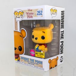 Funko POP! Disney: Winnie the Pooh - Vinyl Figure - WINNIE THE POOH (Flocked) #252 *Excl* *NON-MINT*
