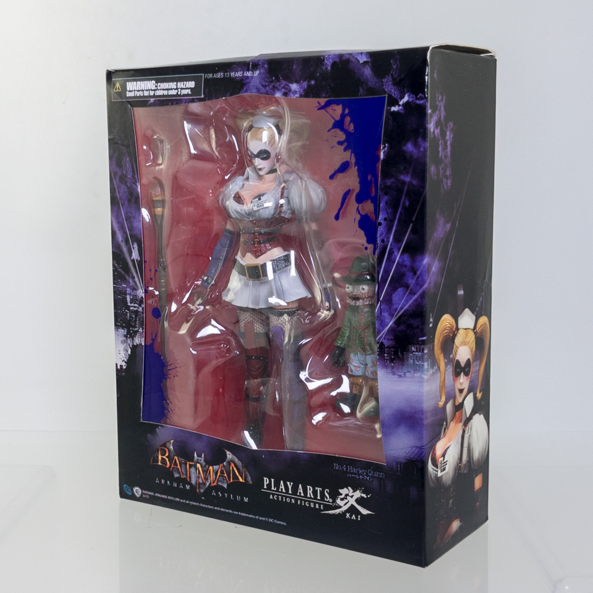 Square Enix - Batman Arkham Asylum Play Arts Kai Action Figure - No. 4 HARLEY QUINN *NON-MINT*
