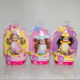 Mattel - Lot of 3 Kelly Club Dolls - 2008 Easter Sweetie! Miranda, Kelly, & Kayla *NON-MINT*