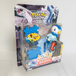 Jakks Pacific - Pokemon Diamond & Pearl - Attack Bases PIPLUP *NON-MINT*