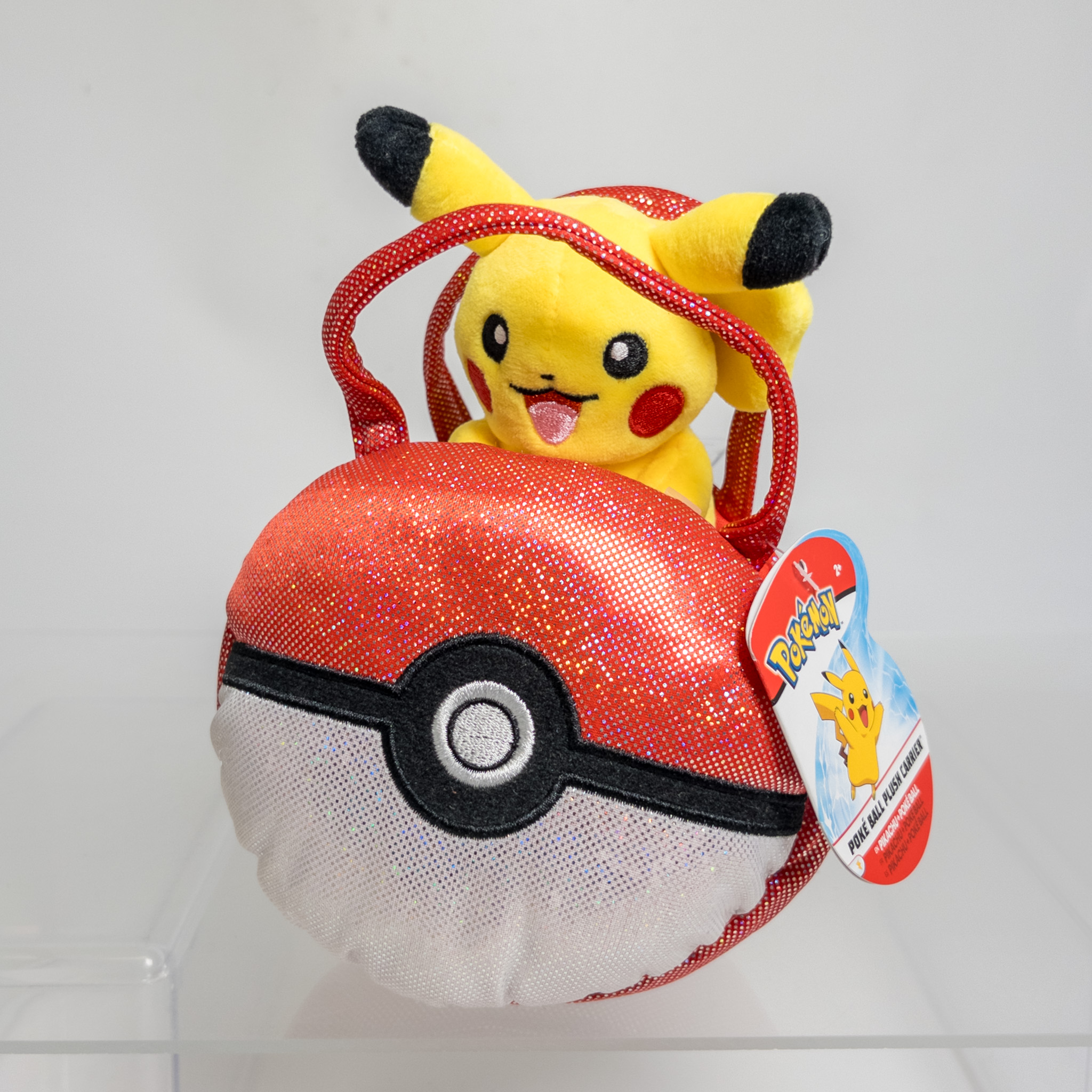 Wicked Cool Toys - Pokemon Plush Carrier - PIKACHU in Pokeball