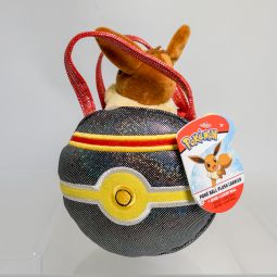 Wicked Cool Toys - Pokemon Plush Carrier - EEVEE in Luxury Ball
