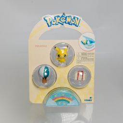 TOMY - Pokemon Suction Cup Mini Figure & Accessories - PIKACHU *NON-MINT*