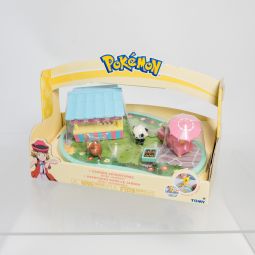 TOMY - Pokemon Suction Cup Garden Adventure Set - EEVEE & PANCHAM *NON-MINT*