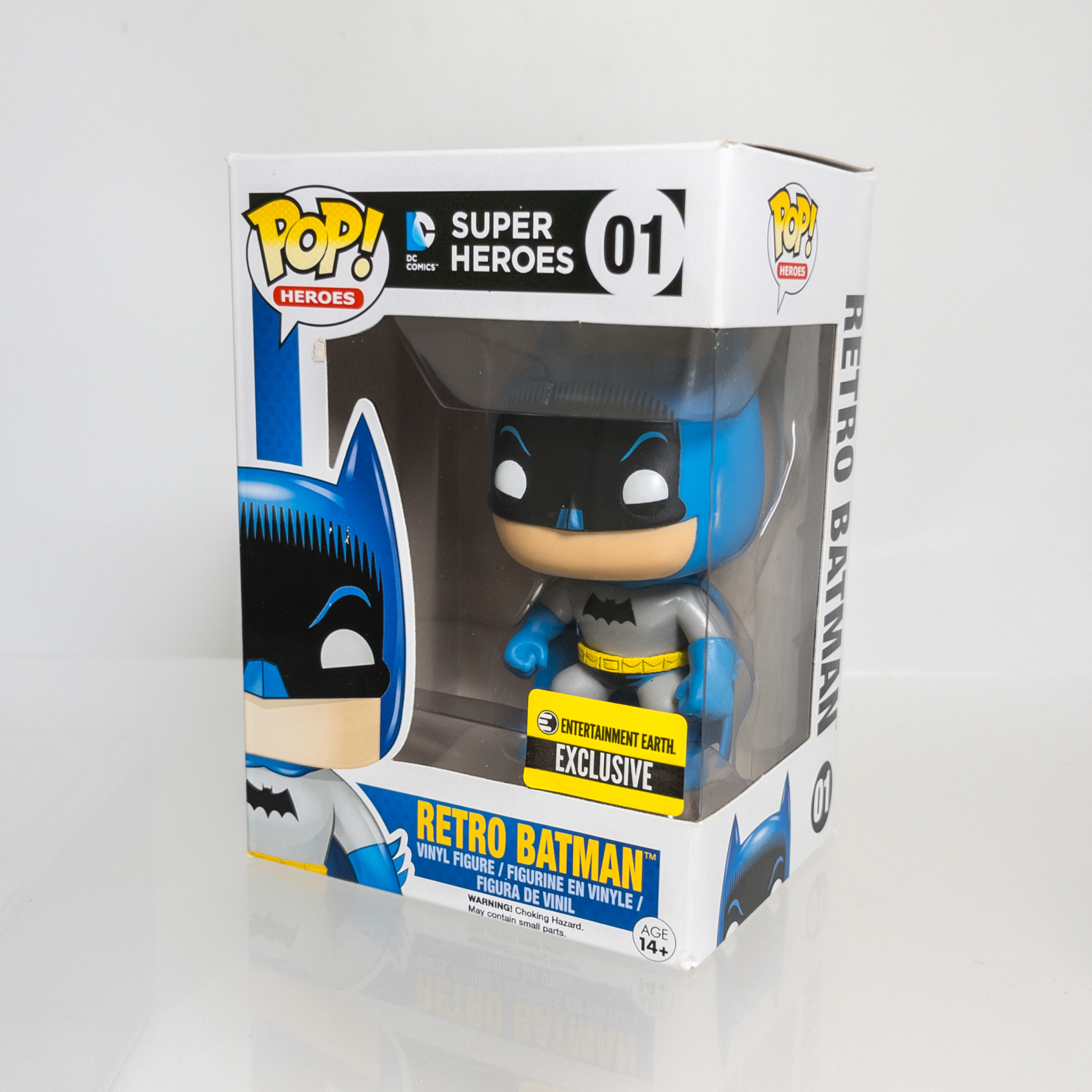 Funko POP! Heroes - DC Comics Vinyl Figure - RETRO BATMAN #01 *Exclusive* *NON-MINT*