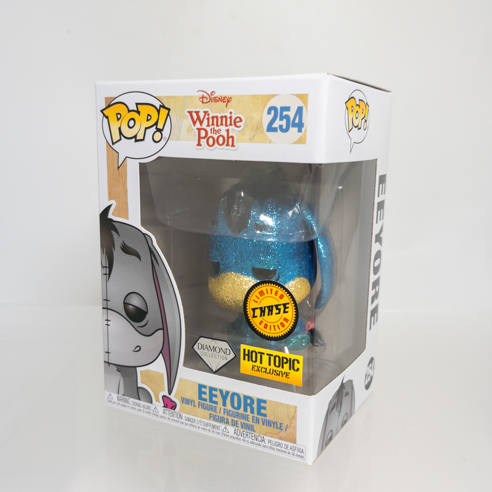 Funko POP! Winnie the Pooh - Vinyl Figure - EEYORE (Diamond Collection) #254 *Chase* *Excl* *NM*