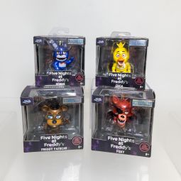 Jada - Lot of 4 Five Nights at Freddy's Metalfigs (Chica, Foxy, Bonnie, & Freddy Fazbear) *SEALED*