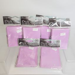 Trading Card Supplies - Ultra Pro DECK PROTECTORS - PINK (Lot of 6 - 300 Sleeves Total)(Standard)