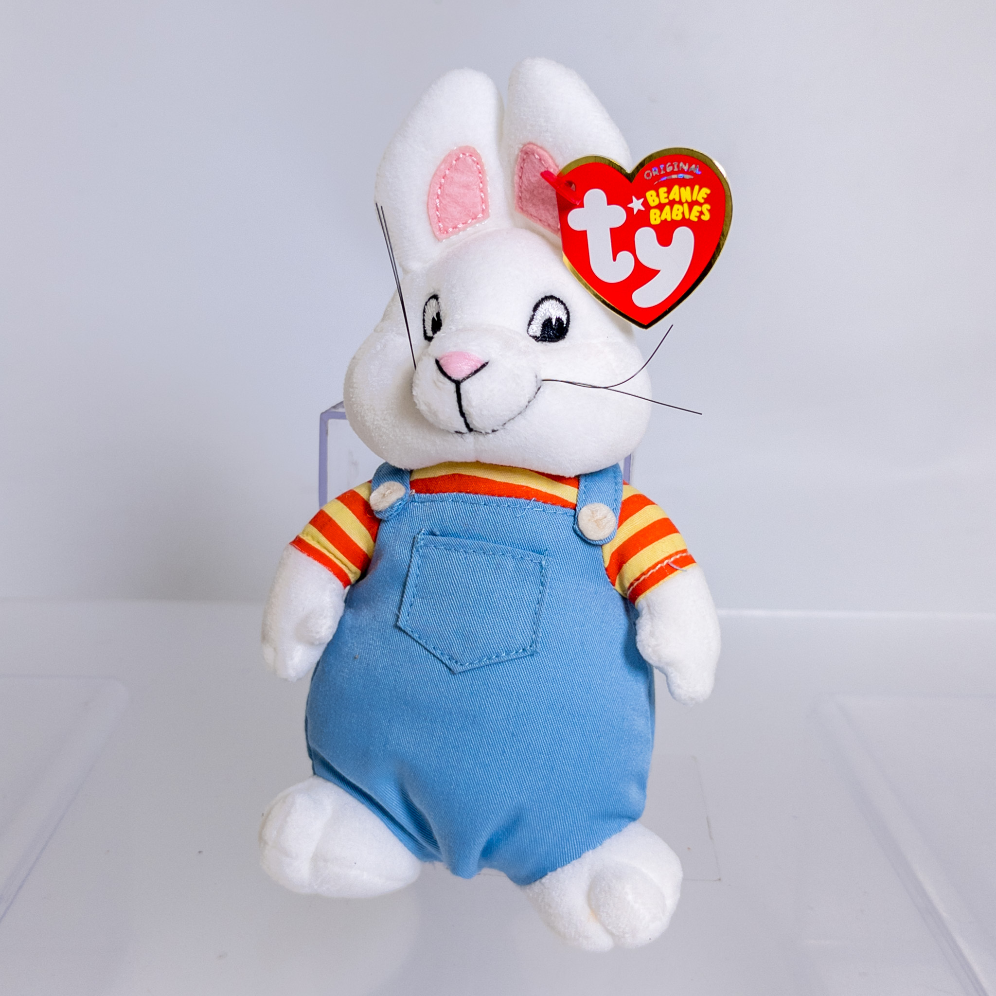 TY Beanie Baby - MAX the Rabbit (Nick Jr. - Max & Ruby) (7 inch) *NON-MINT*