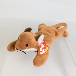 TY Beanie Baby - SLY the Fox (Brown Belly Version - 4th Gen Hang tag) (8 inch) *MWNMT*