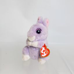 TY Basket Beanie Baby - APRIL the Purple Bunny (3 inch) *NON-MINT*