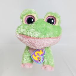 TY Beanie Boos - KIWI the Frog (Solid Eye Color) (Regular Size - 6 inch) *NON-MINT*