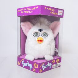 Tiger Electronics - White (Green Eyes) FURBY *NON-MINT*