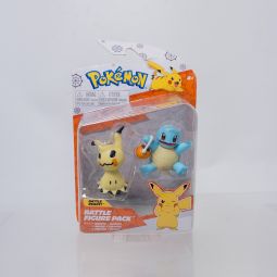 Jazwares - Pokemon Battle Figure Pack - MIMIKYU & SQUIRTLE *NON-MINT*