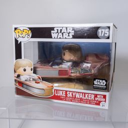Funko POP! Star Wars Smuggler's Bounty Excl Vinyl Bobble - LUKE SKYWALKER with Speeder #175 *NM*