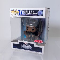 Funko POP! Marvel - Black Panther Vinyl Bobble - T'CHALLA on Throne #1113 *Exclusive* *NON-MINT*