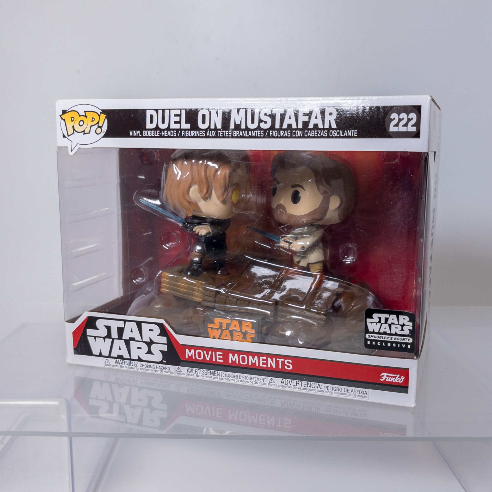 Funko POP! Movie Moments - Star Wars Vinyl Bobble Figure Set - DUEL ON MUSTAFAR #222 *Excl* *NM*