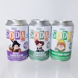 Funko Soda Figure - LOT OF 3 - Winifred Sanderson, Mary Sanderson, & Can-O-Corn Freddy *SEALED*