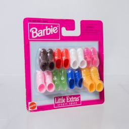 Mattel - 1997 Barbie Little Extras - SPORTY SHOES *NON-MINT*
