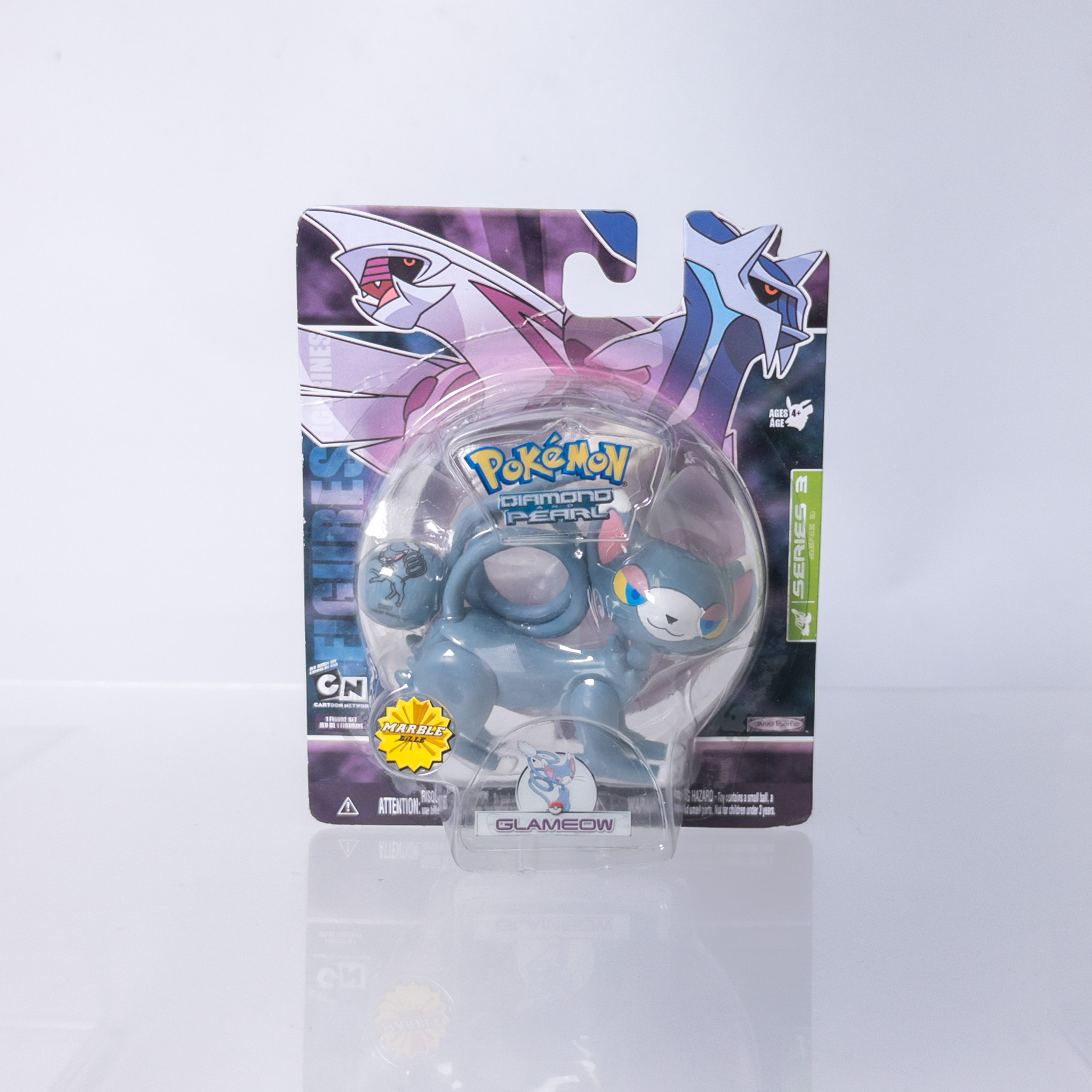 Jakks Pacific - Pokemon Diamond & Pearl Series 3 Figure - GLAMEOW *NON-MINT*
