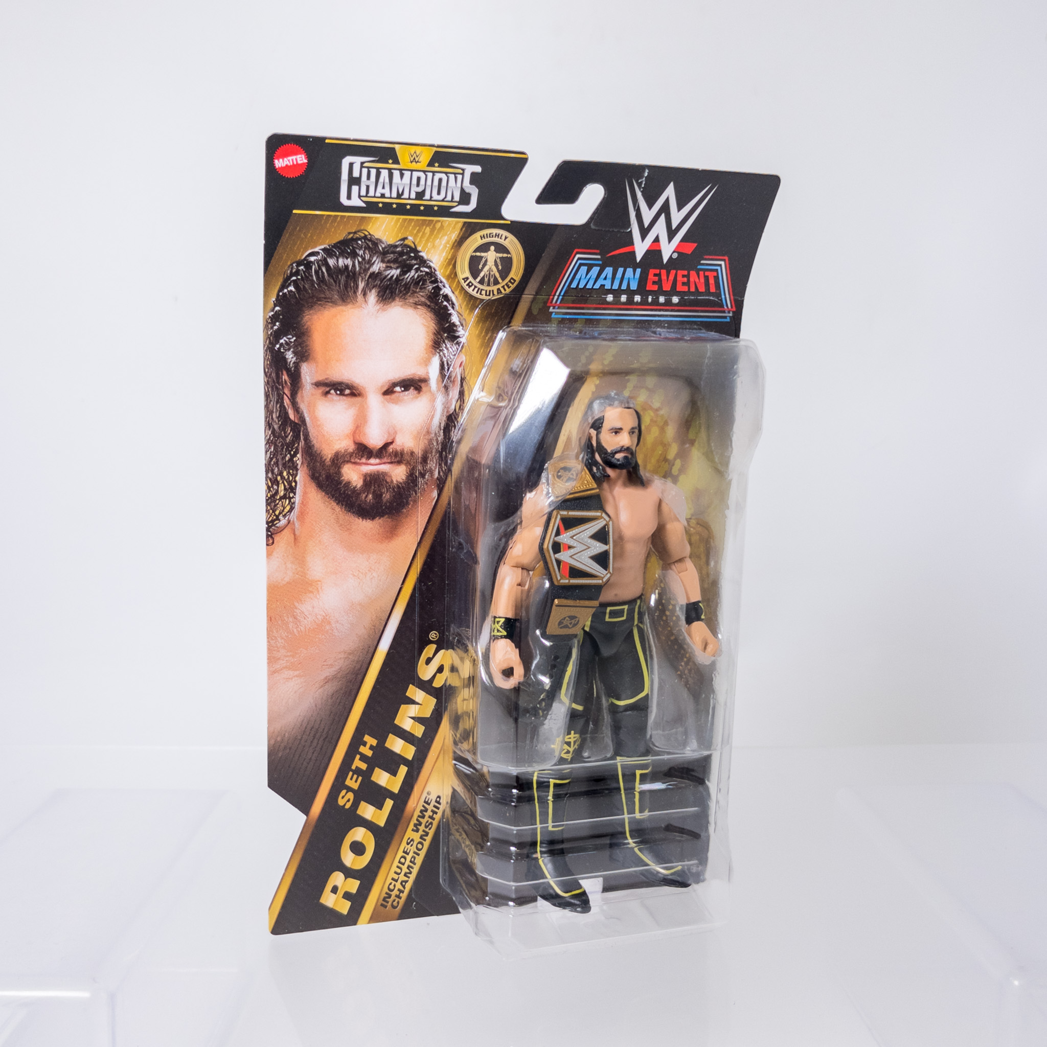 Mattel - WWE Champions [Main Event Series] Action Figure - SETH ROLLINS (6 inch) *NON-MINT*