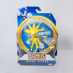 Jakks Pacific - Sonic The Hedgehog Action Figure - SUPER SILVER *NON-MINT*