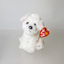 TY Beanie Baby - CARGO the White Dog (6 inch) *NON-MINT*