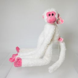 TY Pinkys - LOVE ME the White Monkey (17 inch) *NON-MINT*