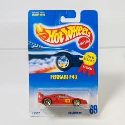 Mattel - Hot Wheels - 1991 Collector #69 - Ferrari F40 *NON-MINT*