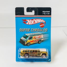 Mattel - Hot Wheels - 2006 Super Chromes - S'Cool Bus Gold *NON-MINT*