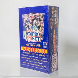 NFL Pro Set - All-New 1991 Series II Trading Cards - BOX (36 Wax Packs) *SEALED*