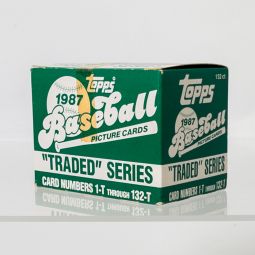 Lot of 2 - 1985 & 1987 Topps Baseball Picture Cards 'Traded' Series (132 Cards Each) *NON-MINT*