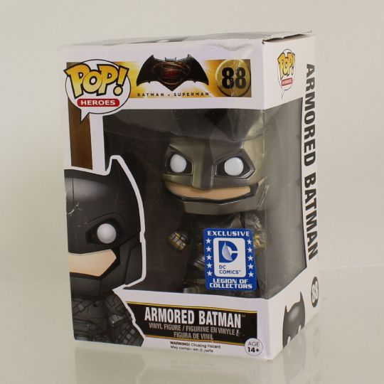 Funko POP! Heroes - Batman v Superman DC Legion of Collectors - ARMORED BATMAN #88 (Excl) *NM BOX*