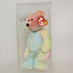 Authenticated TY Beanie Baby - PASTEL PEACE the Bear (MISSING Emblem - Indonesia & Canadian) ODDITY Authenticated TY Beanie Baby - PASTEL PEACE the Bear (MISSING Emblem - Indonesia & Canadian) ODDITY
