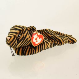 TY Beanie Baby - STRIPES the Tiger (Dark Version) (3rd Gen Hang Tag - MWNMTs)