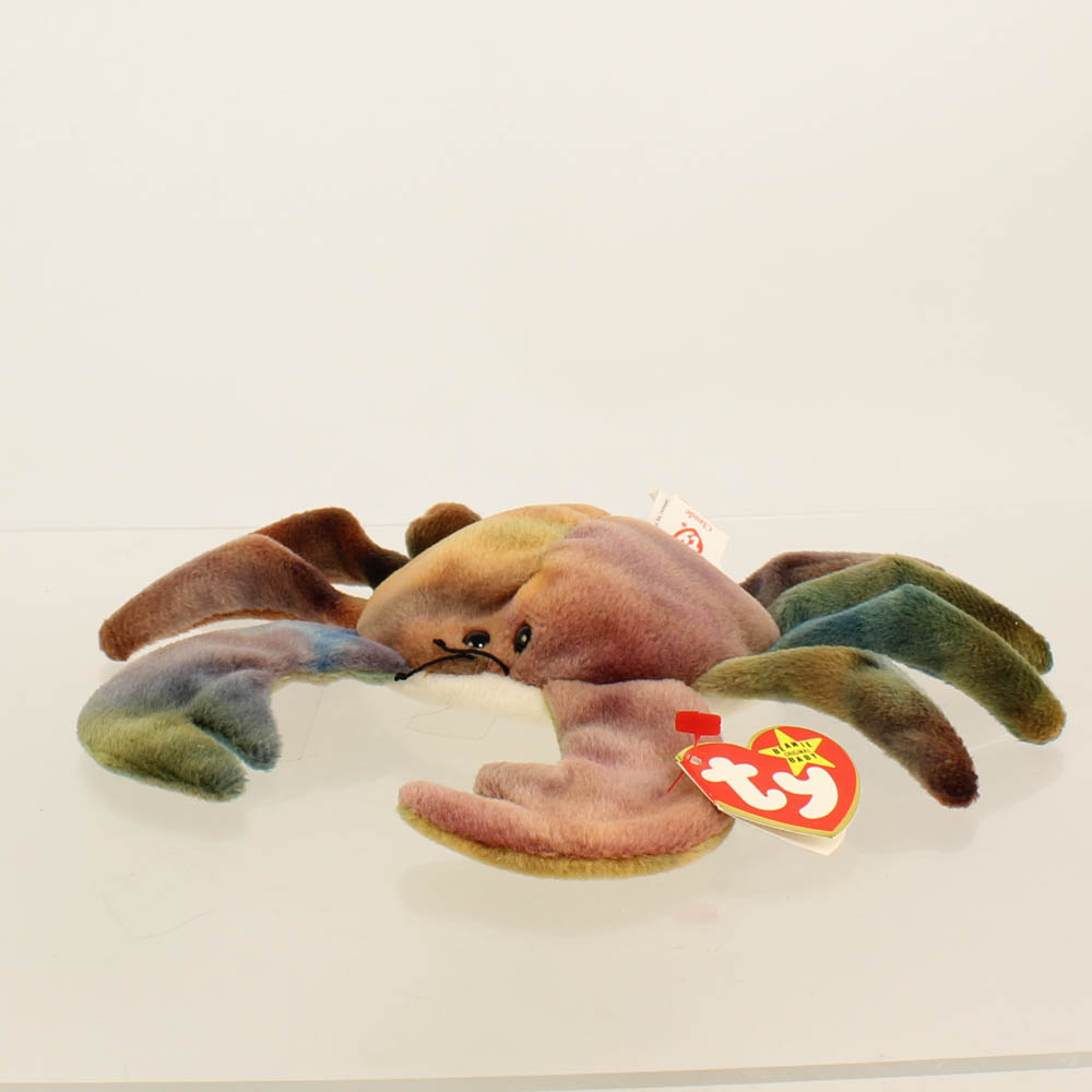TY Beanie Baby CLAUDE the Crab (PVC Pellets 4th Gen All