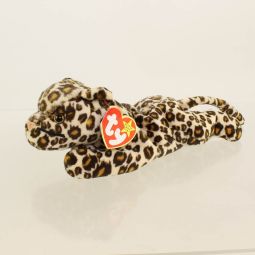 TY Beanie Baby - FRECKLES the Leopard (FUZZY HEAD ERROR) ODDITY!!