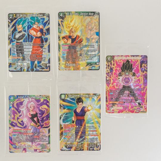 Dragon Ball Super Trading Cards - Lot of 5 Box Topper Promo Cards (BT18  BT19 BT20 BT21): BBToyStore.com - Toys, Plush, Trading Cards, Action  Figures & Games online retail store shop sale