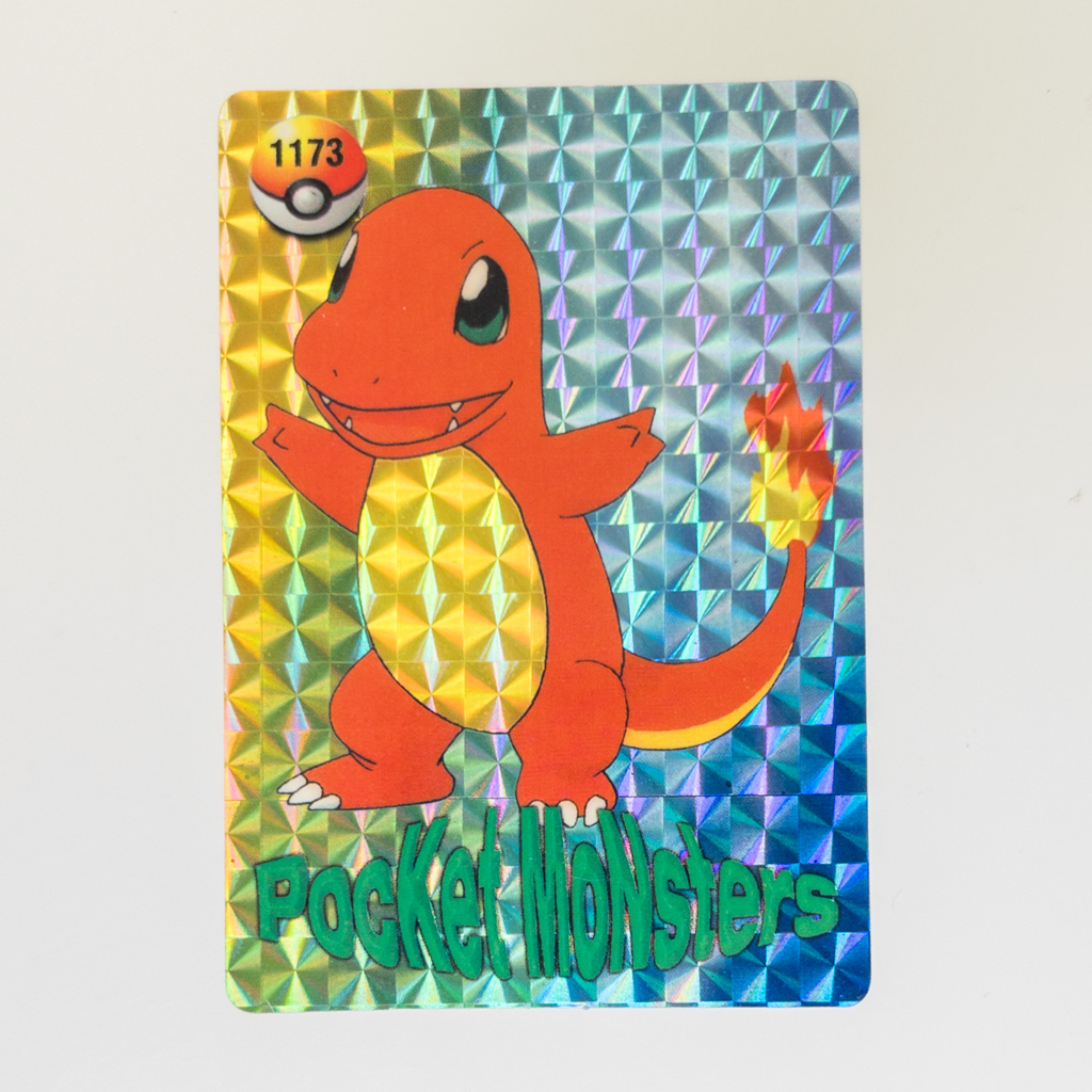Pokemon Pocket Monsters - Vintage Vending Machine Sticker Cards - CHARMANDER #1173