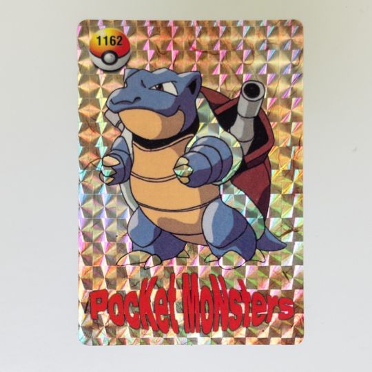 Pokemon Pocket Monsters - Vintage Vending Machine Sticker Cards - BLASTOISE  #1162