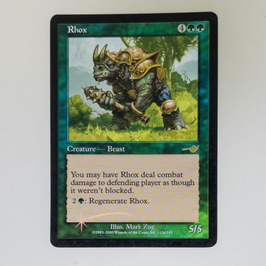 Magic the Gathering Card - Nemesis 112a/143 - RHOX (Foil