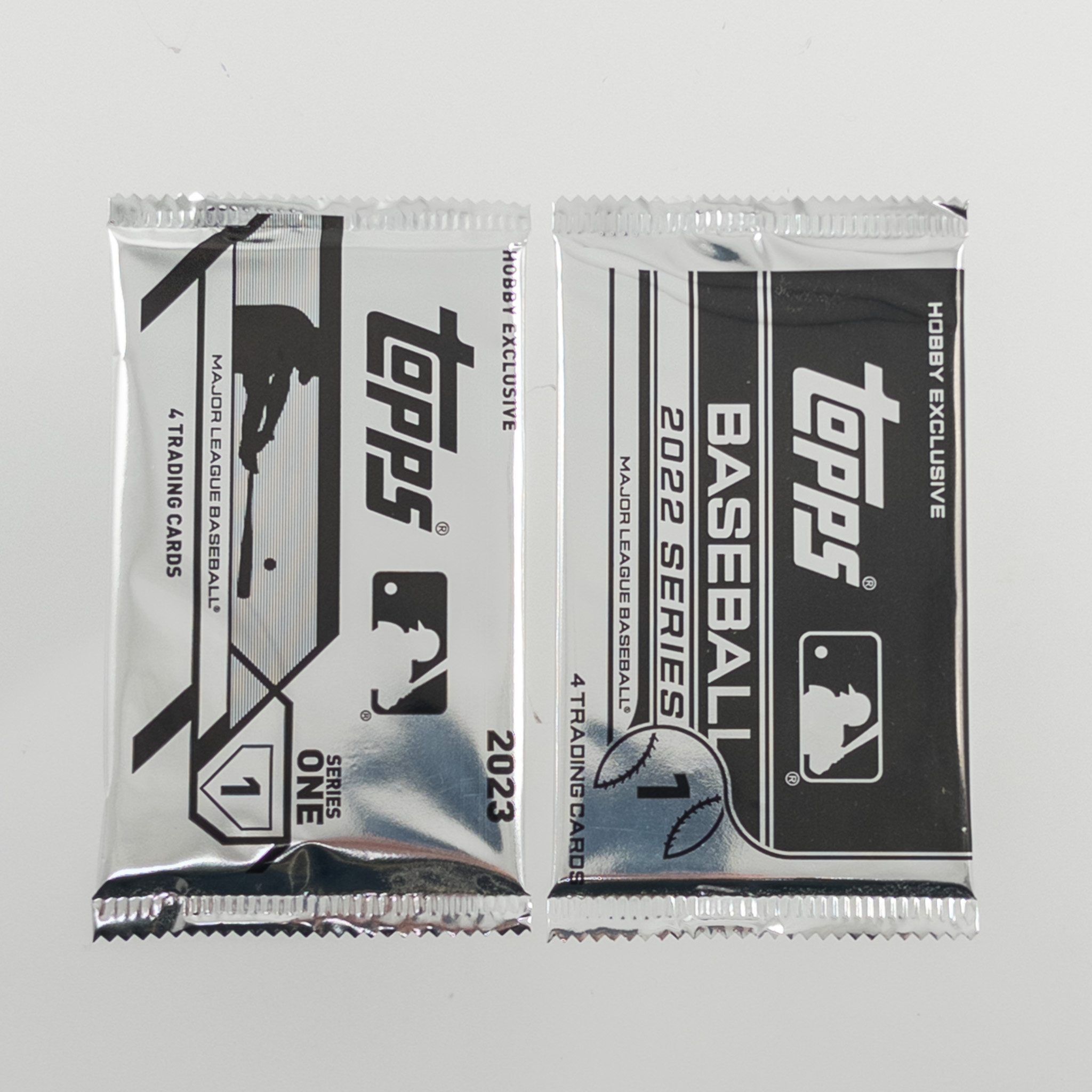 Topps Trading Cards - Lot of 2 MLB Hobby Packs (2022 & 2023)