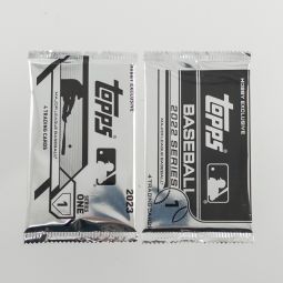 Topps Trading Cards - Lot of 2 MLB Hobby Packs (2022 & 2023)